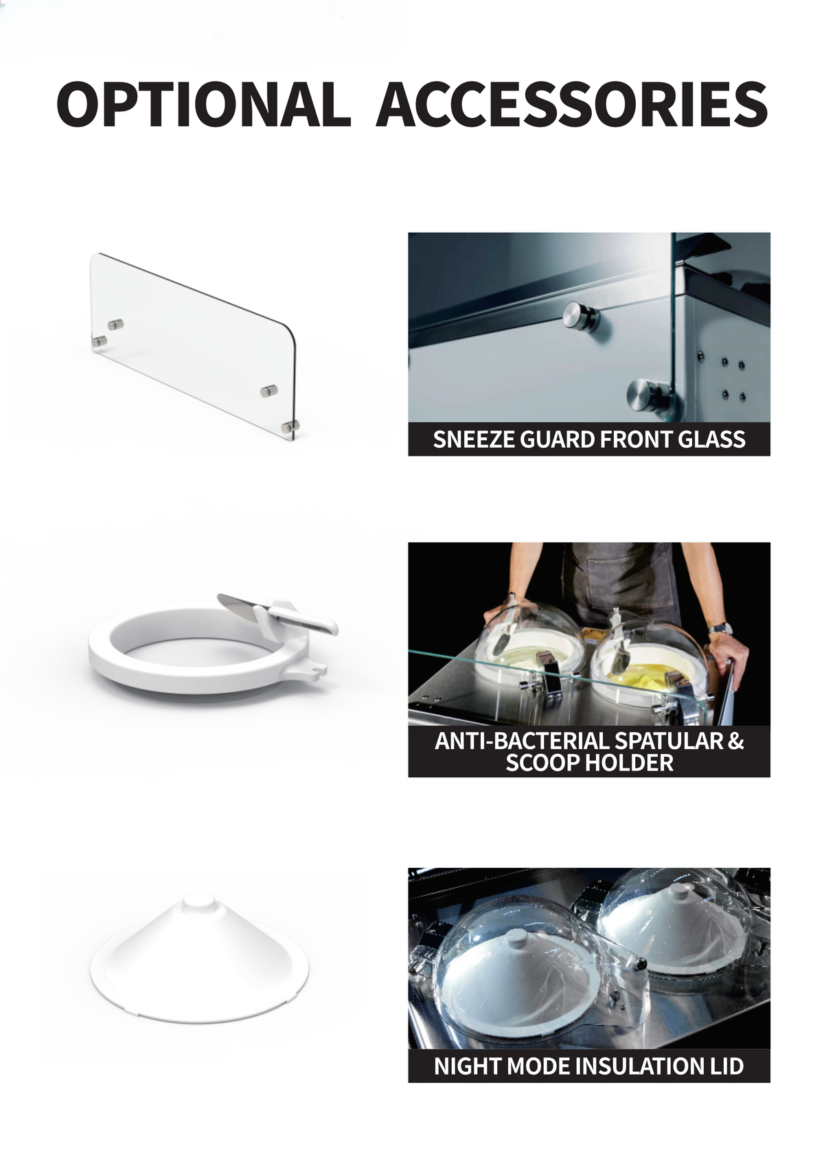 All-in-One Gelato & Ice Cream Machine — Displayable Churning Freezer