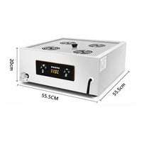 Commercial 4-Tier Countertop Dim Sum Steamer — Stainless Steel image preview