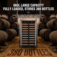 Constant-Temperature Double-Door Wine Cabinet with Built-In Ice Bar image preview