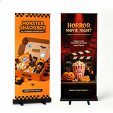 Retractable Roll-Up Banner Stand — Portable Advertising Display