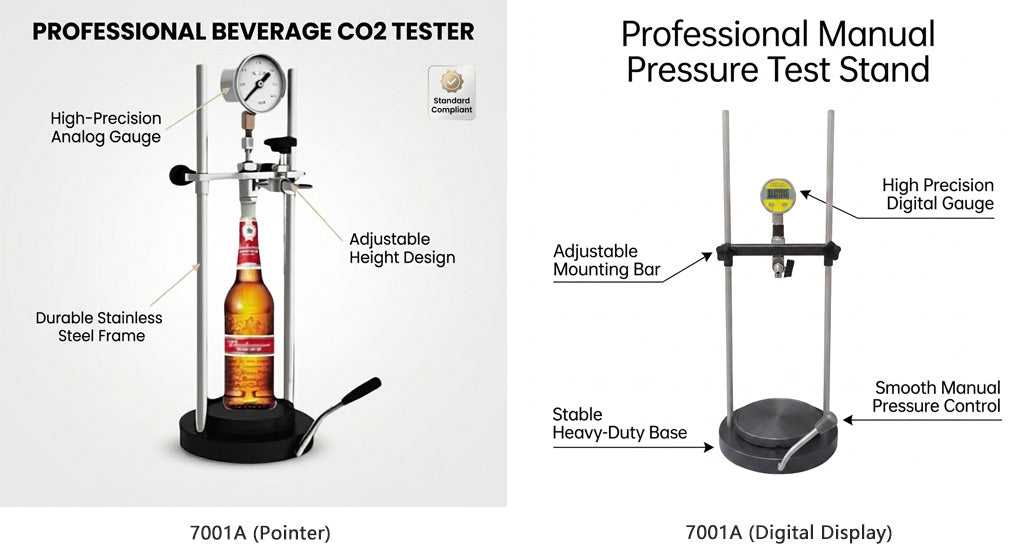 Portable CO2 Volume Tester for Carbonated Drinks