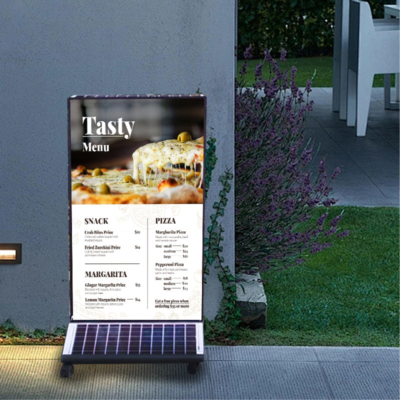 Solar LED Light Box — Outdoor Double-Sided Illuminated Sign