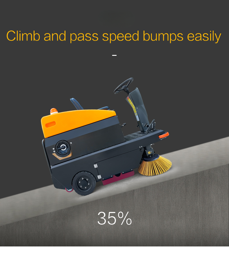 Ride-On Electric Floor Sweeper — 1150 mm, 6000 m²/h