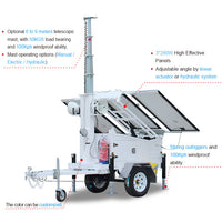 Mobile Solar Lighting Tower — Trailer-Mounted Off-Grid Power Station image preview