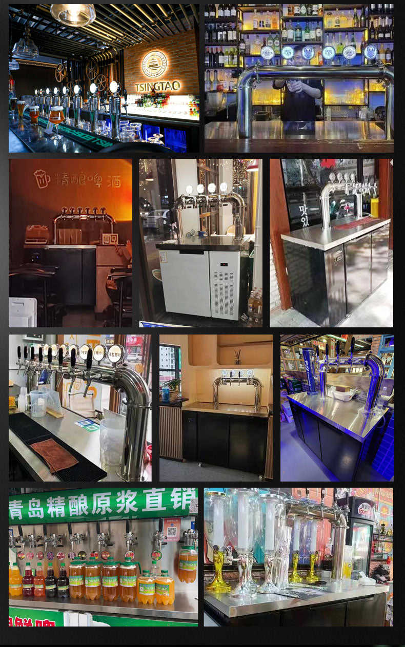 Commercial Draft Beer Dispenser — Air-Cooled Kegerator with Tap