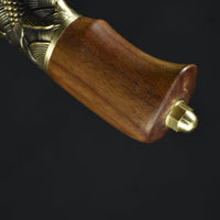 Hand-Forged Kitchen Knife with Fish-Shaped Guard image preview