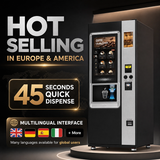 Commercial Coffee Vending Machine — 22" Touchscreen, 180–320 Cups