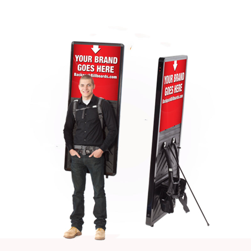 Portable Backpack LED Billboard — Double-Sided Light Box