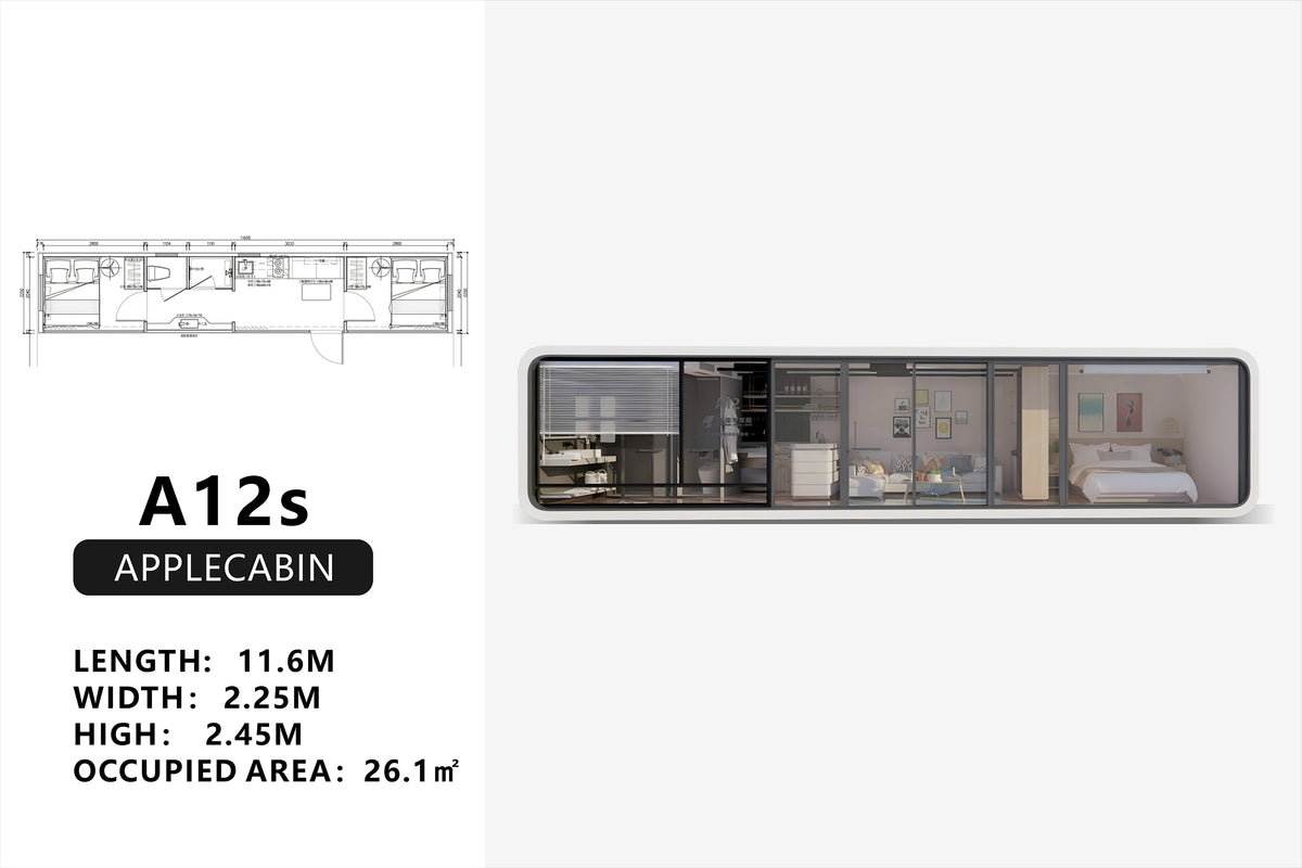 Modular Poolside Cabin — Solar Glamping Studio Unit