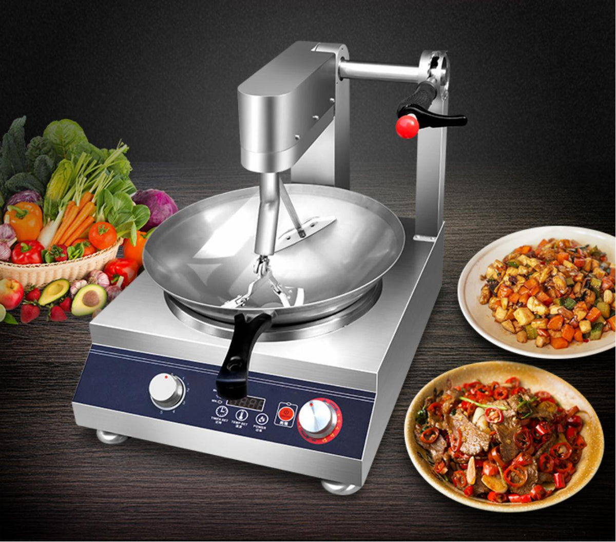 Automatic Stir-Fry Wok Cooking Machine — Commercial