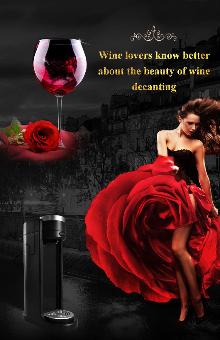 Electric Wine Aerator & Dispenser with Cooling Cup