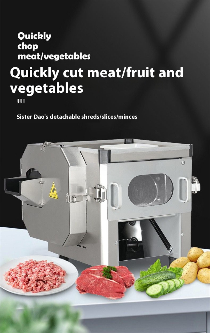 Commercial Multi-Function Meat & Vegetable Cutter — 850W Slicer/Shredder