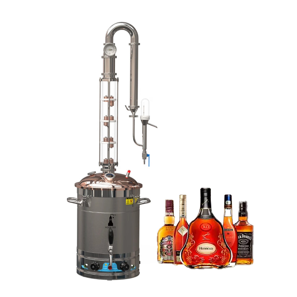 Copper Alembic Still — 4-Column Distillation Tower