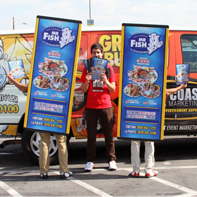 Portable Backpack LED Billboard — Double-Sided Light Box