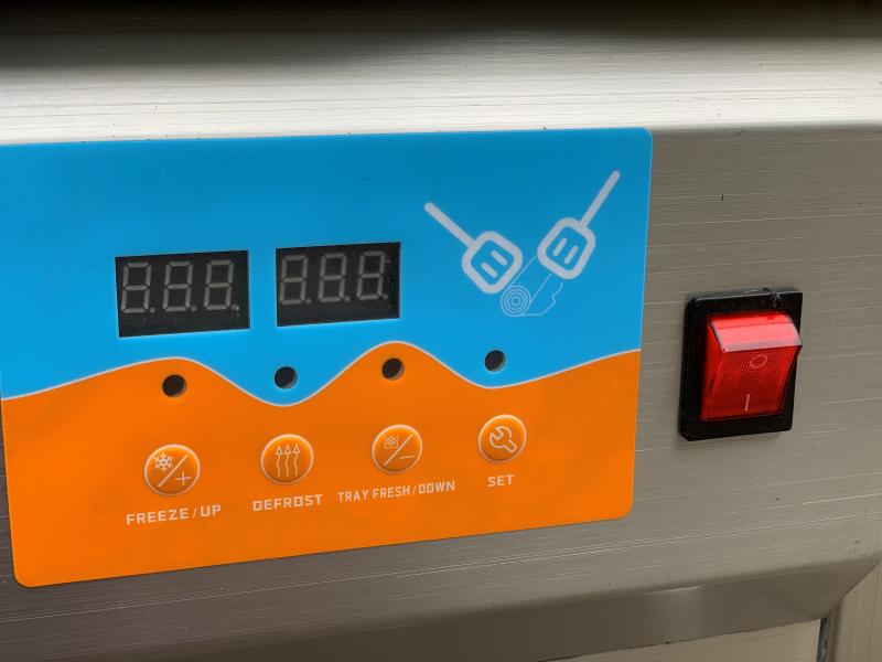 Commercial Rolled Fried Ice Cream Machine — Double Flat Pan
