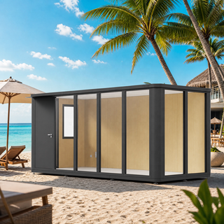 All-Aluminum Modular Garden Office Pod — Prefab Cabin (priced per sq ft)
