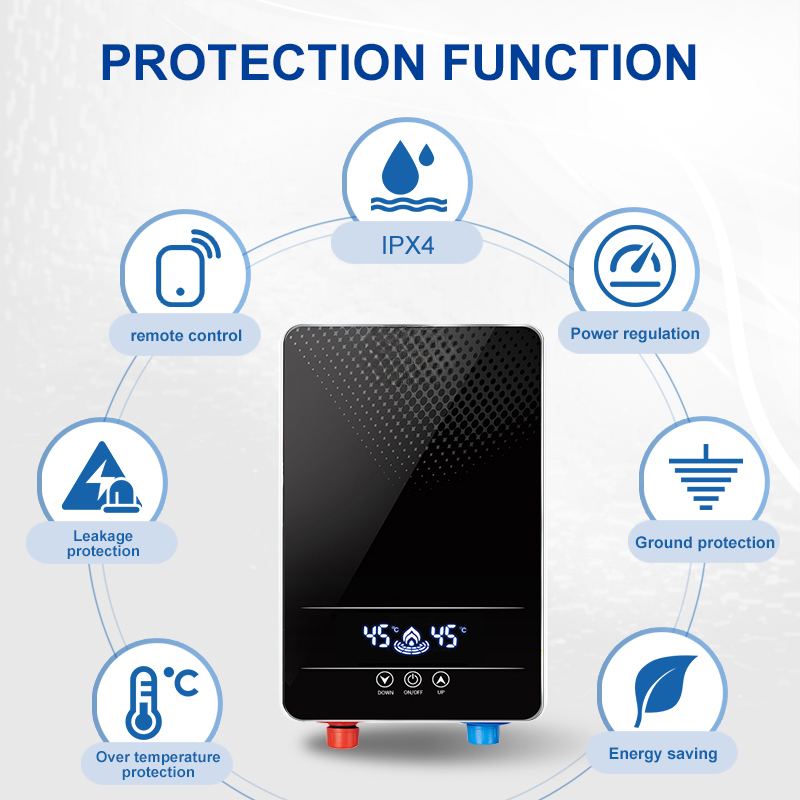 Instant Tankless Electric Water Heater — 7 kW WiFi App Control
