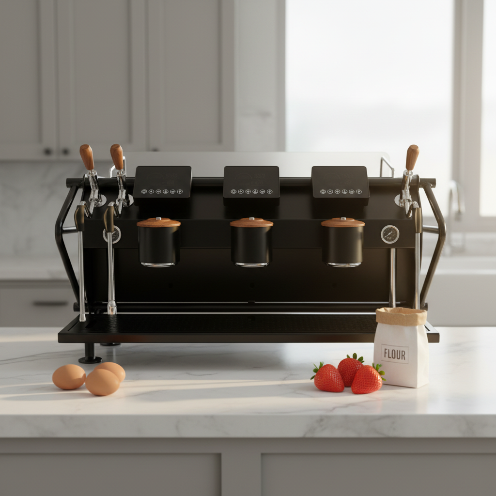 Commercial 3-Group Espresso Machine — Semi-Automatic, Dual Boiler