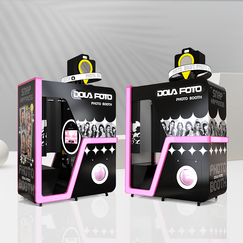 All-in-One Selfie Photo Booth Kiosk — Coin-Operated Instant Print