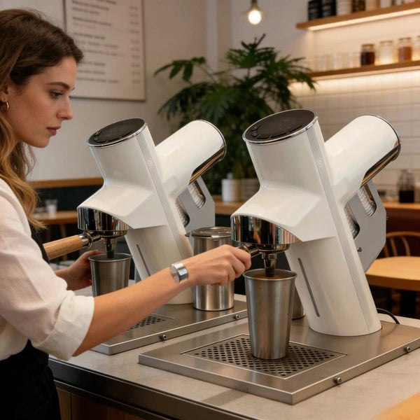 Commercial Semi-Automatic Espresso Machine — Touchscreen, Dual Boiler