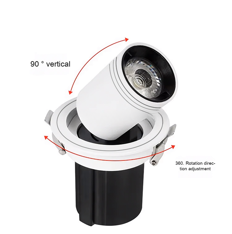 Commercial LED Track Spotlight — 30W Adjustable Anti-Glare