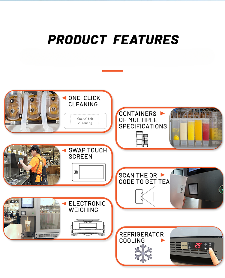 Automatic Commercial Bubble Tea Machine — All-in-One Boba Maker
