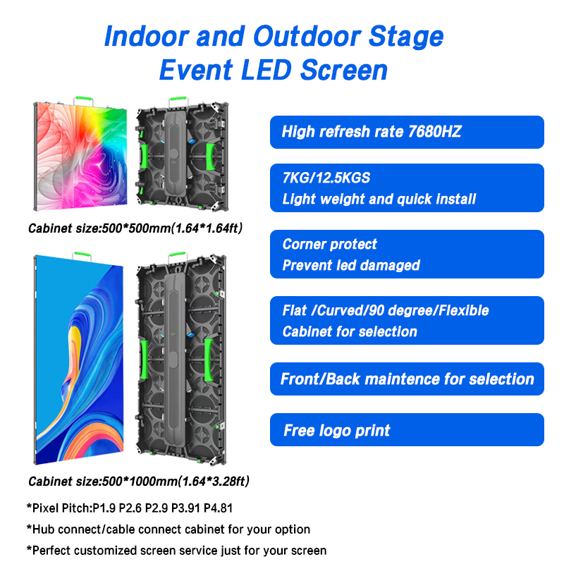 LED Video Wall — Indoor/Outdoor Panels, P1.9–P4.81