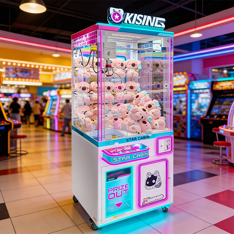 Commercial Claw Machine Prize Vending Cabinet with Bill Acceptor