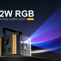 Full-Color 12W RGB Animation Laser Projector — DMX/ILDA image preview