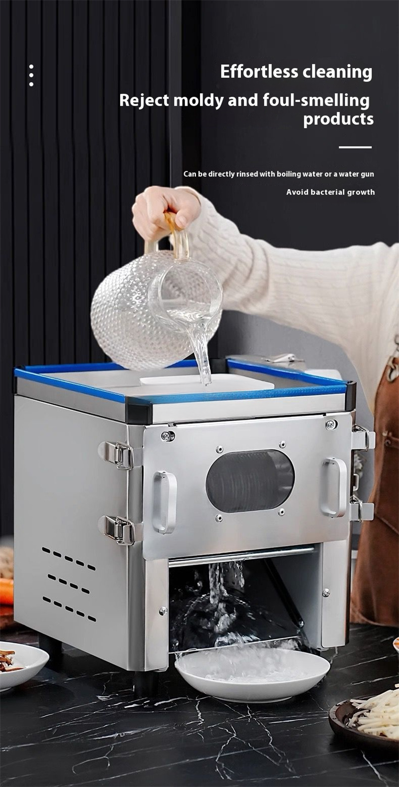 Commercial Multi-Function Meat & Vegetable Cutter — 850W Slicer/Shredder