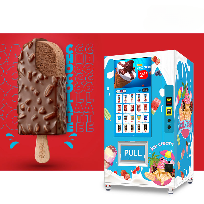 Commercial Frozen Food & Ice Cream Vending Machine — 49" Touchscreen