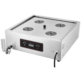 Commercial 4-Tier Countertop Dim Sum Steamer — Stainless Steel