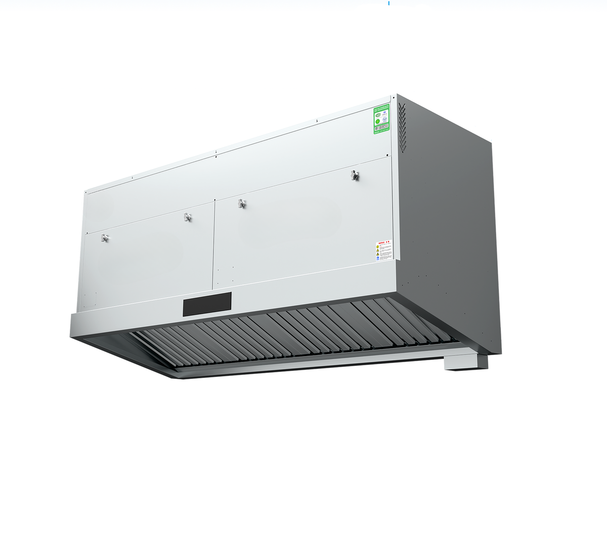 Commercial Ventless Exhaust Hood — ESP + HEPA Recirculating System