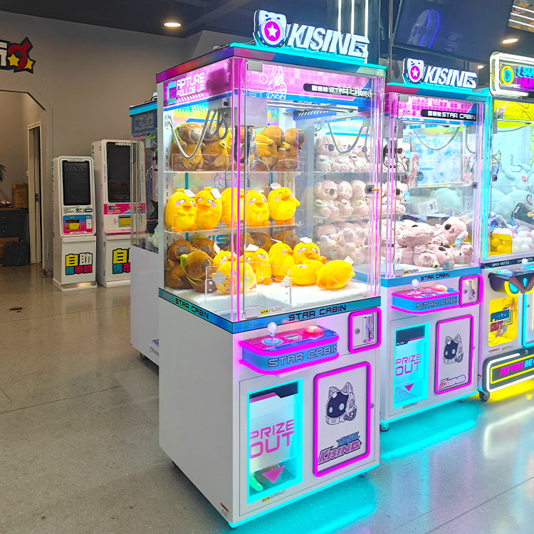 Commercial Claw Machine Prize Vending Cabinet with Bill Acceptor