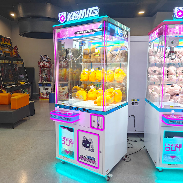 Commercial Claw Machine Prize Vending Cabinet with Bill Acceptor