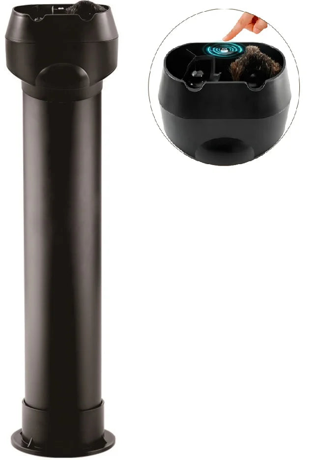 Automatic Standing Portafilter Cleaner — Motorized Scraper & Brushes