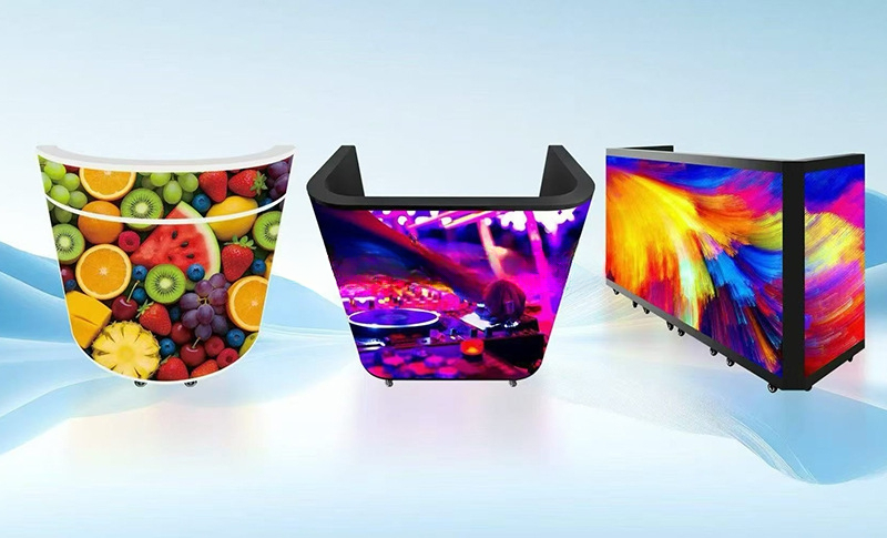 Mobile LED Counter Screen — Portable Reception & DJ Booth Display