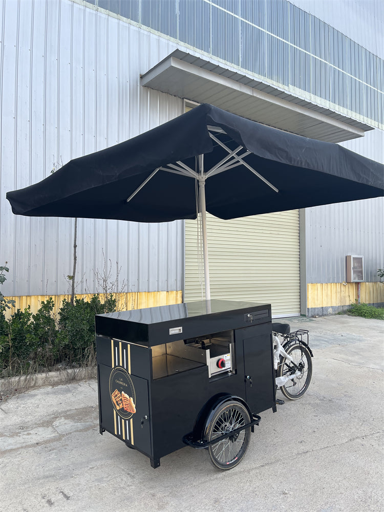 Electric Cargo Tricycle Coffee Bike — Mobile Food Cart
