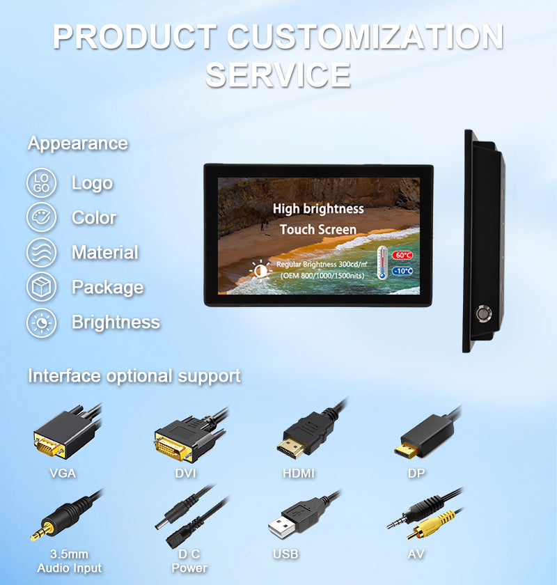 Industrial IP65 Waterproof Capacitive Touch Screen Monitor