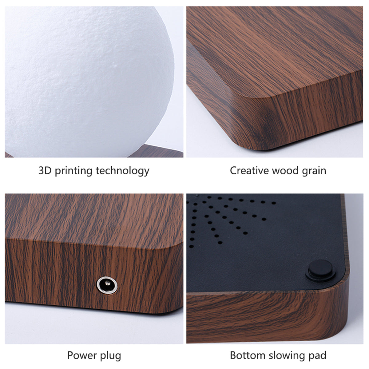 Magnetic Levitating Moon Lamp — 3D-Printed Floating Moon Light