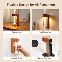 Cordless Wooden Aroma Diffuser Night Light — Motion Sensor image preview