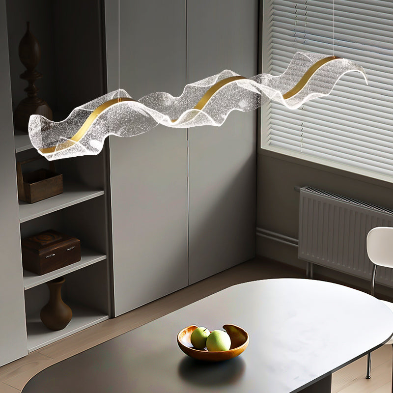 Modern LED Linear Pendant Light — Dining & Restaurant Chandelier