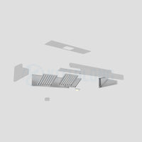 Commercial Stainless Steel Wall-Mounted Exhaust Hood with Filter image preview
