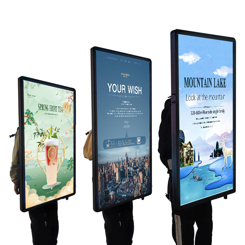 Portable Backpack LED Billboard — Double-Sided Light Box