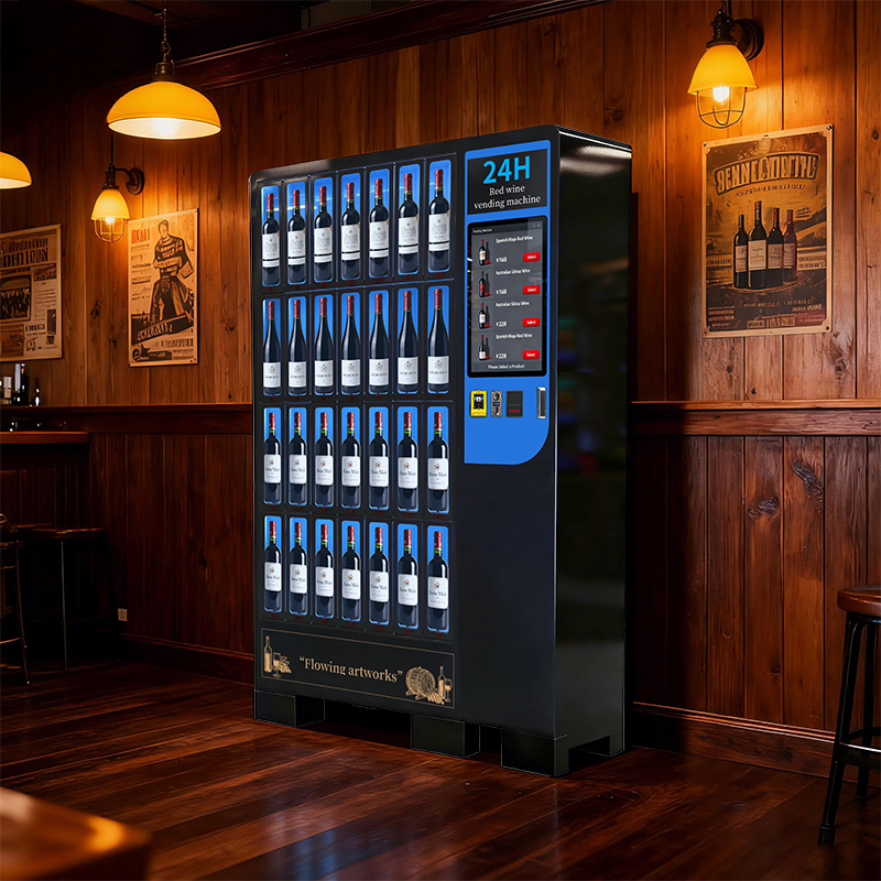 Smart Wine Vending Machine — 28-Bottle Touchscreen Kiosk
