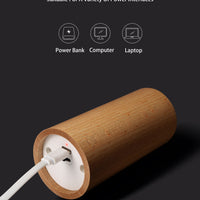Rechargeable Wooden Flameless LED Candle Lamp — Warm White image preview