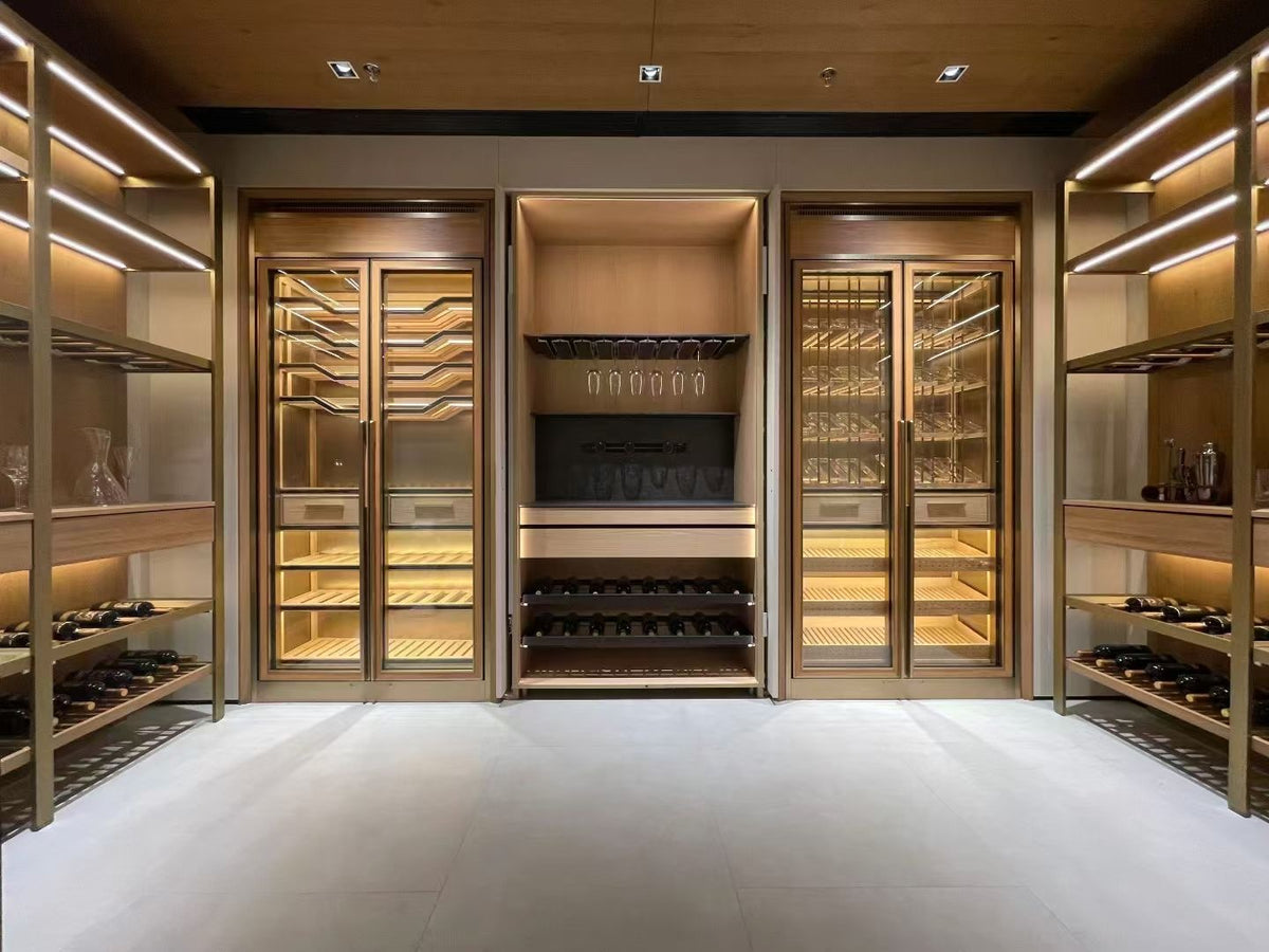 Commercial Wine Cellar Cabinet — Constant-Temperature Compressor