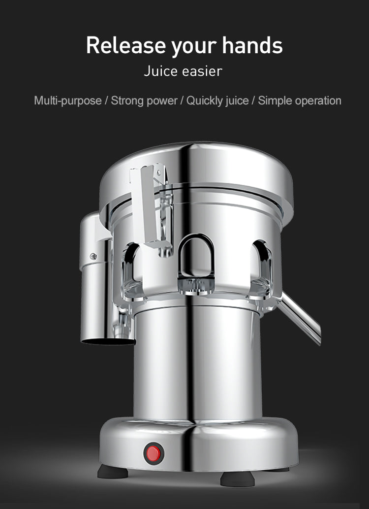 Commercial Centrifugal Juicer — 304 Stainless Steel Juice Extractor