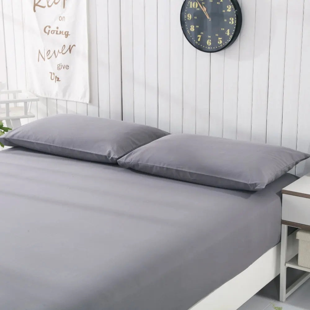 Organic Cotton Grounding Fitted Sheet — Silver-Fiber Earthing