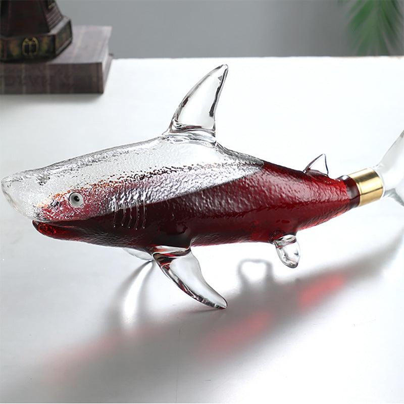 Shark Whiskey Decanter Set with Glasses, decanter capacity 1000ml